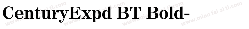 CenturyExpd BT Bold字体转换